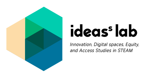 Logo noting innovation, digital spaces, equity and access in STEAM